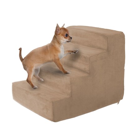 Pet Adobe High Density Foam Stairs for Pets - Tan 829417NIE